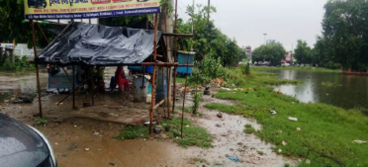 फरीदाबाद सेक्टर तीन में रेनहार्वेस्टिंग के नाम पर राजनीतिक ड्रामेबाजी…