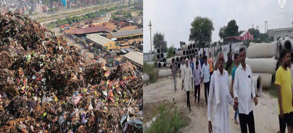 मांगने गये थे मुआवजा पल्ले पड़ गया शहर का कूड़ा