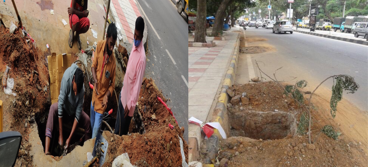 सडक़ किनारे खुदे गड्ढों से लोग मरें या बचें, एमसीएफ बेफिक्र