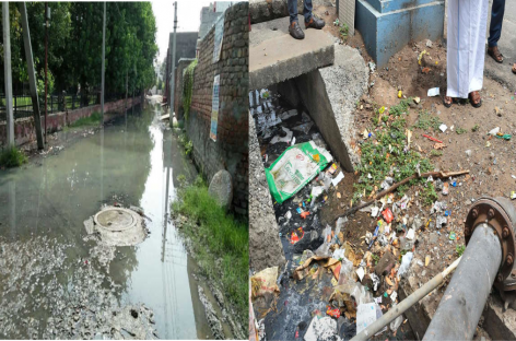 फ्रेंड्स कॉलोनी में फिर से सीवर व पेयजल संकट