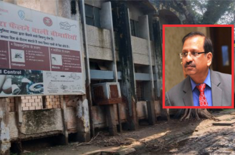 ईएसआई अस्पताल सेक्टर आठ की गाड़ी डबल ड्राइविंग की शिकार