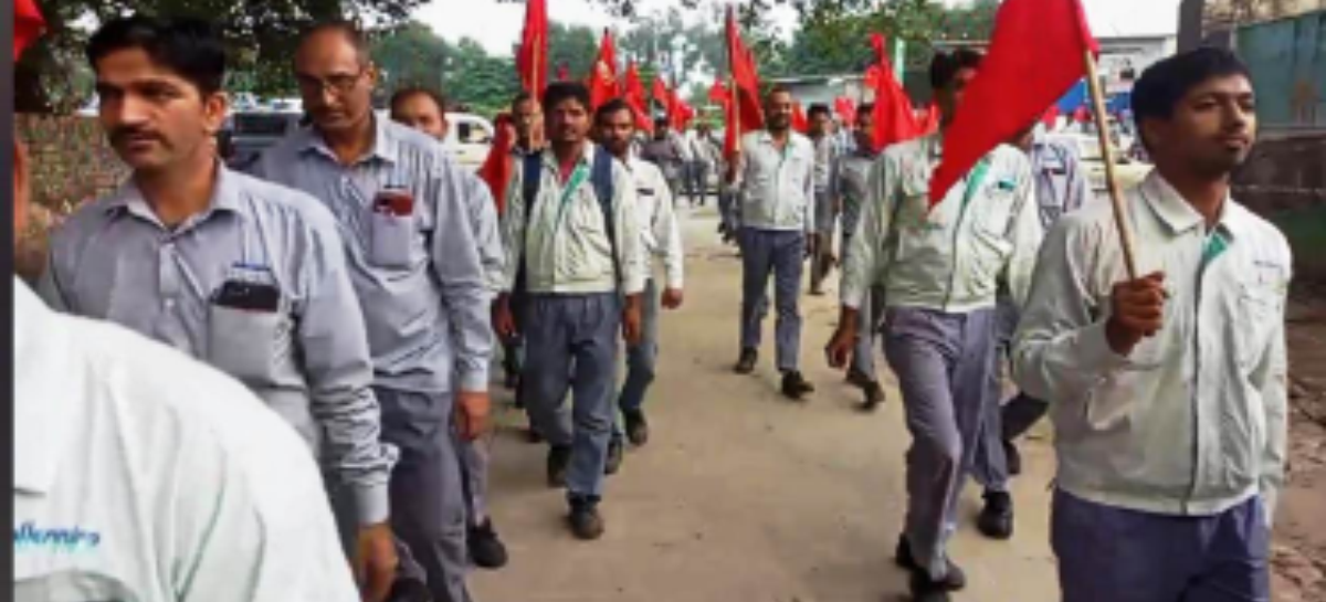 “मारुत्ती मणेस्सर मैं मज़दूर की एकता भारी सै”