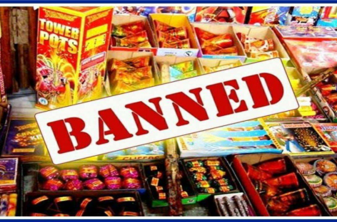 त्योहार के अवसर पर पटाखों पर ‘पाबंदी’ उल्लंघन  करने वालों पर कड़ी कार्रवाई की धमकी