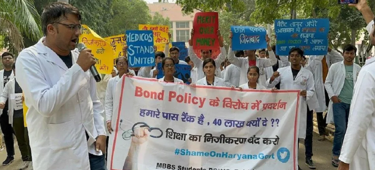 खट्टर के झांसे में आने वाले नहीं मेडिकल छात्र
