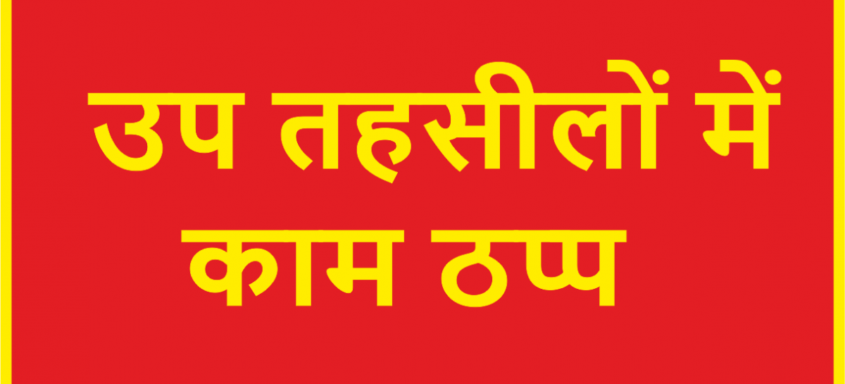 नायब तहसीलदार परीक्षा देने गए पंचकुला जिले की उप तहसीलों में काम ठप्प