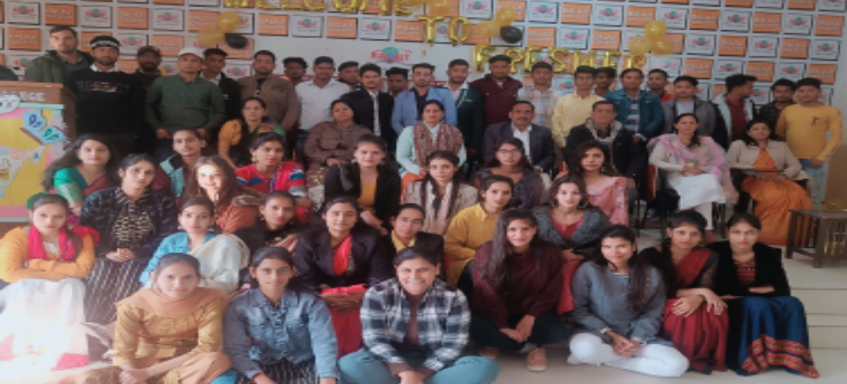 बल्लभगढ़ स्थित बालाजी कॉलेज में फ्रेशर्स पार्टी का आयोजन