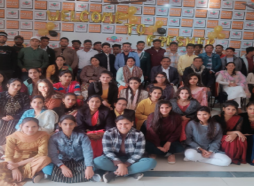 बल्लभगढ़ स्थित बालाजी कॉलेज में फ्रेशर्स पार्टी का आयोजन