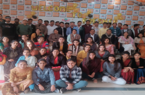 बल्लभगढ़ स्थित बालाजी कॉलेज में फ्रेशर्स पार्टी का आयोजन