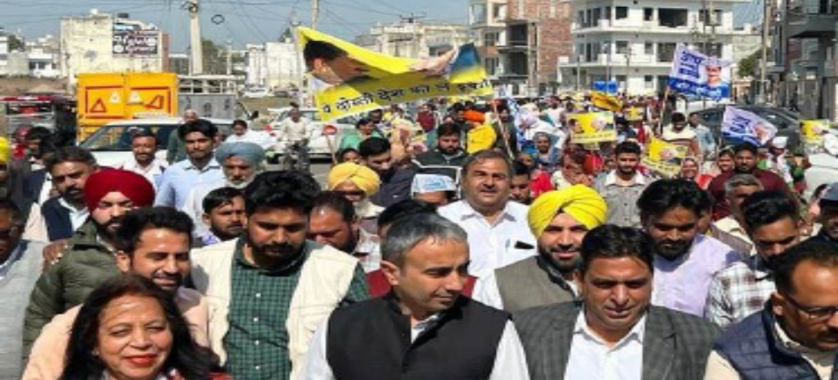 अडाणी विवाद को लेकर ‘आप’ ने प्रदर्शन कर पुतला फूंका कांग्रेस देती है भाजपा को सत्ता,भाजपा को ‘आप’ हराएगी