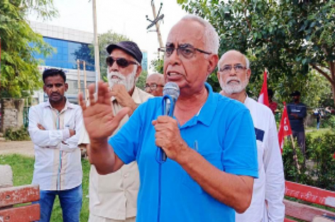 ‘जॉइंट ट्रेड यूनियन कौंसिल, फऱीदाबाद का शांति-सद्भावना मार्च