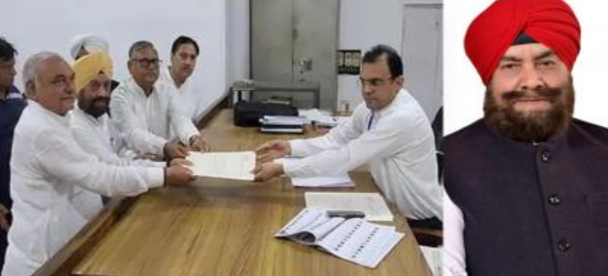 कांग्रेस ने करनाल विधान सभा से उतारा त्रिलोचन सिंह को