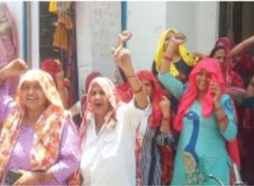 पाली में लगे कृष्णपाल मुर्दाबाद के नारे