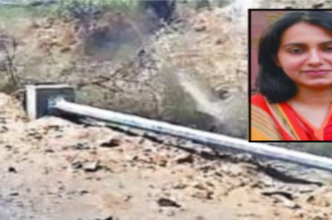 पाली रोड पर गिरी स्ट्रीट लाइटों का दोष अज्ञात लोगों पर मढक़र एफआईआर दर्ज कराने का आदेश दिया