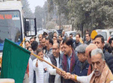 उद्घाटन के शौकीन मंत्री कृष्णपाल ने ‘चल-अस्पताल’ को अपने घर से दिखाई हरी झंडी