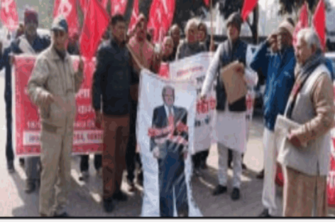 अमेरिकी हस्तक्षेप के खिलाफ CPI-CPM का जोरदार प्रदर्शन, राष्ट्रपति के नाम सौंपा ज्ञापन