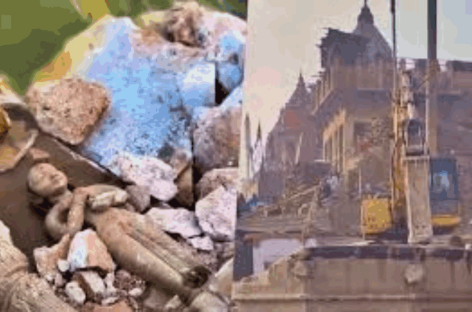 काशी में मूर्तियों की तोडफ़ोड़