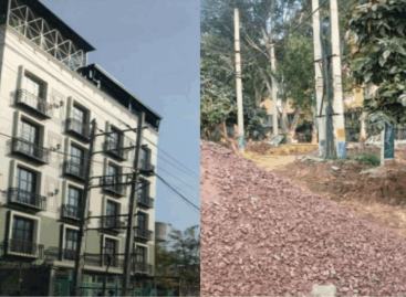 एफएमडीए ने नेताजी के लिए ग्रीन बेल्ट उजाड़ कर बिछा दी इंटरलॉकिंग