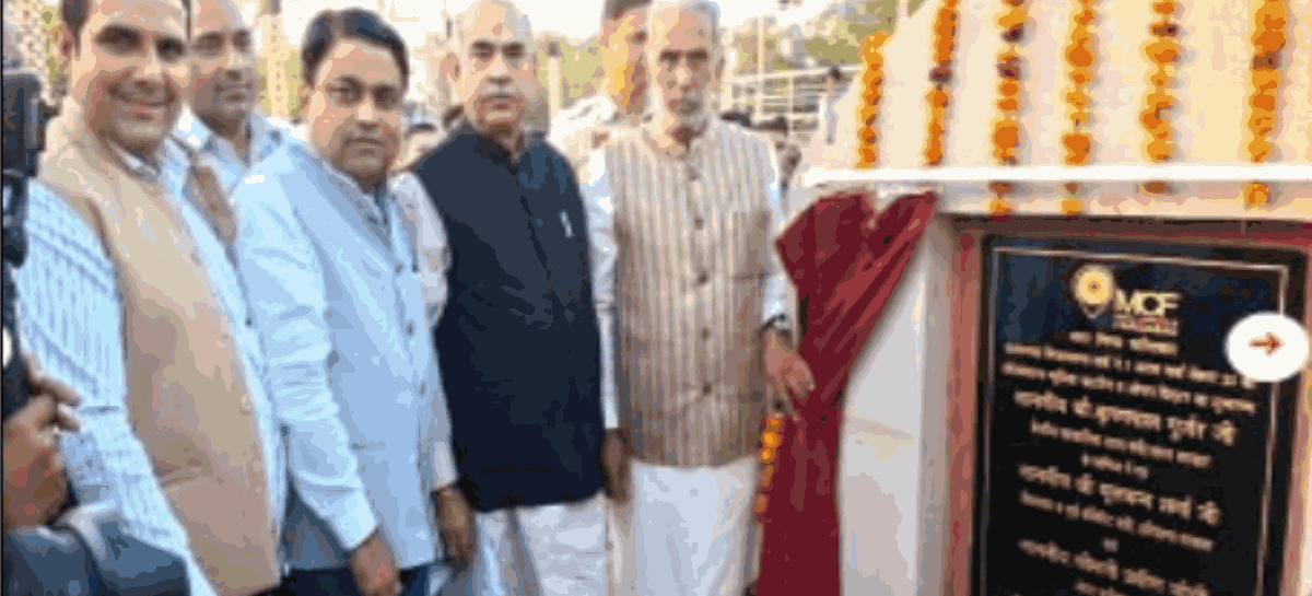 विकास नहीं लूट कमाई की योजनाओं का शिलान्यास कर रहे केंद्रीय मंत्री गूजर
