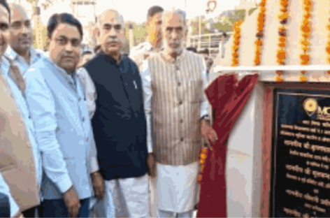 विकास नहीं लूट कमाई की योजनाओं का शिलान्यास कर रहे केंद्रीय मंत्री गूजर